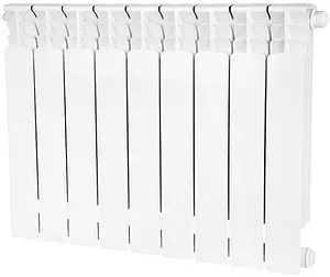 Радиатор биметаллический 9 секций нижнее правое подключение Stout Space 500 SRB-0320-050009 Радиатор биметаллический 9 секций нижнее правое подключение Stout Space 500 SRB-0320-050009, 1