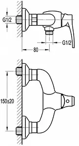 Смеситель для душа Swedbe Terracotta 2552 Смеситель для душа Swedbe Terracotta 2552, 2