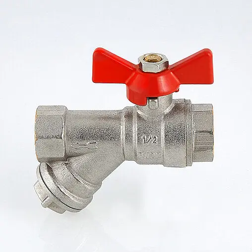 Кран шаровый с фильтром ½&quot;в x ½&quot;в Valtec Combi VT.293.N.04