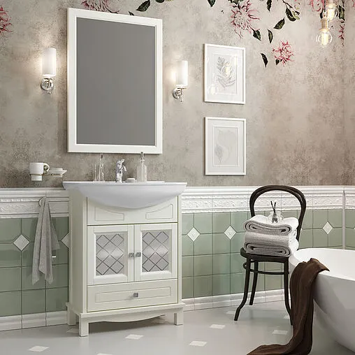 Тумба-умывальник напольная Opadiris Омега 65 слоновая кость 00-00003138+4640021062296