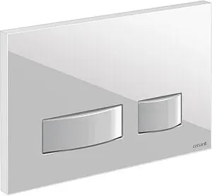 Клавиша смыва для унитаза Cersanit Movi 60187 стекло/белый, 4