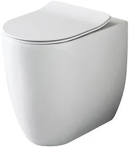 Унитаз приставной безободковый Kerasan Flo белый 311901 Унитаз приставной безободковый Kerasan Flo белый 311901, 1