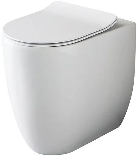 Унитаз приставной безободковый Kerasan Flo белый 311901