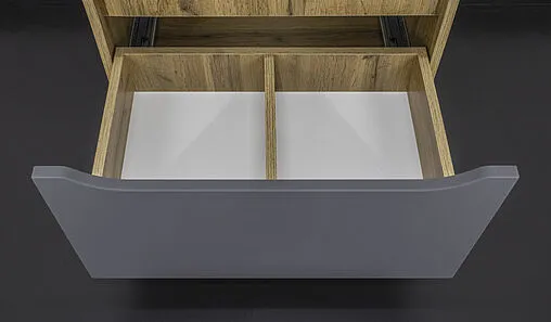 Тумба-умывальник напольная Домино Bruno 60 графит/дуб вотан DBr2901T+4607152361674