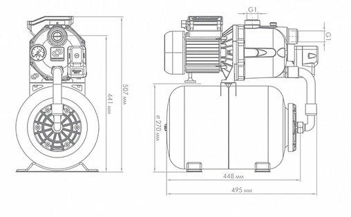 Станция автоматического водоснабжения Джилекс Джамбо 70/50 П-24 4721