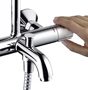 Душевая система с термостатом для ванны Hansgrohe Vernis Blend 200 1jet хром 26274000, 5