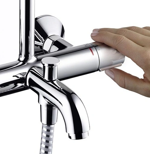 Душевая система с термостатом для ванны Hansgrohe Vernis Blend 200 1jet хром 26274000