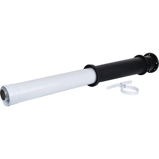Коаксиальная труба Ø 60/100мм L=1530мм с наконечником (PP) для конденсационных котлов Vaillant 303200