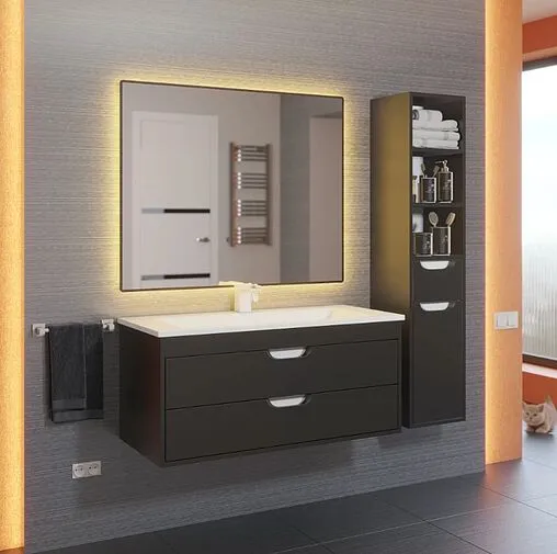 Тумба-умывальник подвесная Uperwood UPD Modul 95 чёрный матовый 393020553 Тумба-умывальник подвесная Uperwood UPD Modul 95 чёрный матовый 393020553
