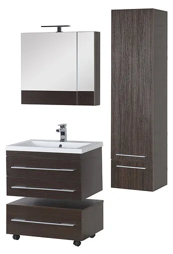 Шкаф-зеркало Aquanet Нота 75 L венге 00159109