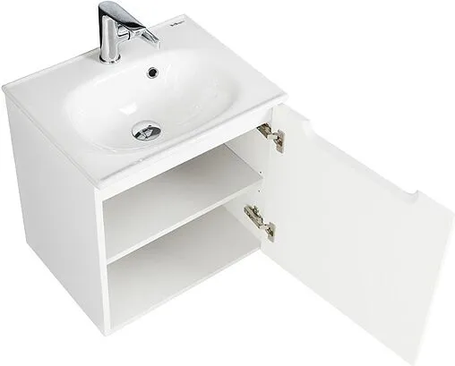 Тумба-умывальник подвесная BelBagno ETNA 50 R Bianco Lucido ETNA-500-1A-SO-BL-P-R+BB1923-500