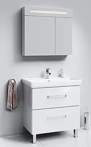 Тумба-умывальник напольная Aqwella Neo 80 белый NEO0108+00192185, 3