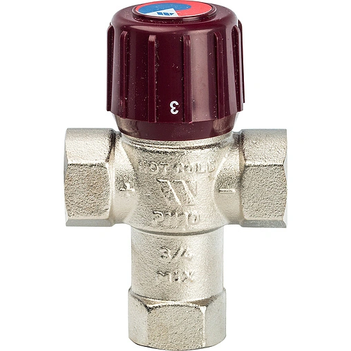 Трехходовой термостатический смесительный клапан ¾&quot; +42...+60°С Kvs 1.9 WATTS Aquamix AM62C 10017419
