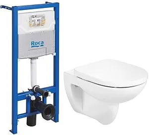 Комплект 4 в 1 Roca Debba Round Rimless Set 2.3, 1