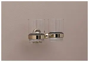 Стакан двойной Aquanet золото 4684D Стакан двойной Aquanet золото 4684D, 3