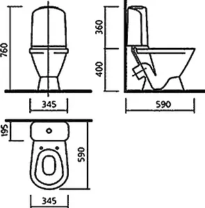 Унитаз-компакт Sanita Luxe Classic Basic белый WC.CC/Classic/2-TM/WHT.G/S1 Унитаз-компакт Sanita Luxe Classic Basic белый WC.CC/Classic/2-TM/WHT.G/S1, 2