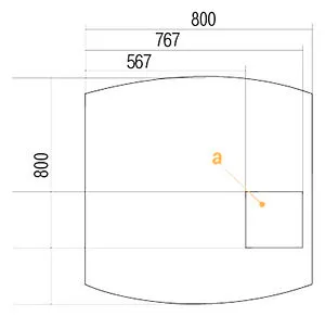 Шкаф-зеркало Aquaton Севилья 80 белый 1A125502SE010, 2