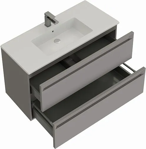 Тумба-умывальник подвесная Allen Brau Eclipse 2.0 100 платина 1.E1003.PGM 2.0+