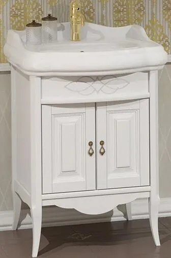 Тумба-умывальник напольный Opadiris Лоренцо 60 белый матовый Z0000011068+030200-u-01