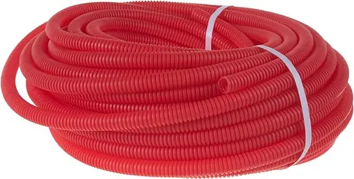 Труба гофрированная ПНД Аркос 14-16 мм красная бухта 120м 902-11924N