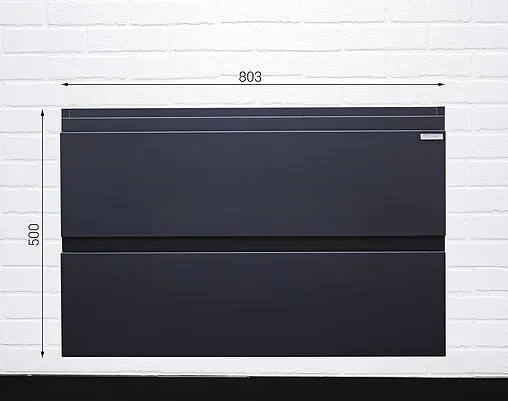 Тумба под умывальник подвесная Домино Graffo 80 графит DGr2101T