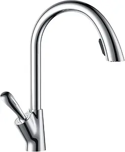 Смеситель для кухни с выдвижным изливом D&K Venice Baciano хром DA1032541 Смеситель для кухни с выдвижным изливом D&K Venice Baciano хром DA1032541, 1