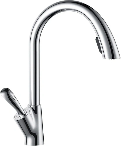 Смеситель для кухни с выдвижным изливом D&amp;K Venice Baciano хром DA1032541