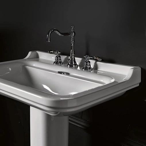 Раковина Kerasan Waldorf 80 белый 4141K1bi/cr*3 Раковина Kerasan Waldorf 80 белый 4141K1bi/cr*3