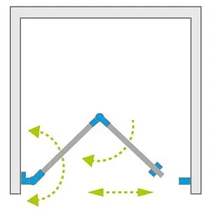 Дверь в нишу 1000мм прозрачное стекло Radaway Essenza New DWB 100 L 385077-01-01L, 3