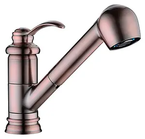 Смеситель для кухни с выдвижным изливом Omoikiri Kakogava-S AC античная медь 4994295 Смеситель для кухни с выдвижным изливом Omoikiri Kakogava-S AC античная медь 4994295, 1