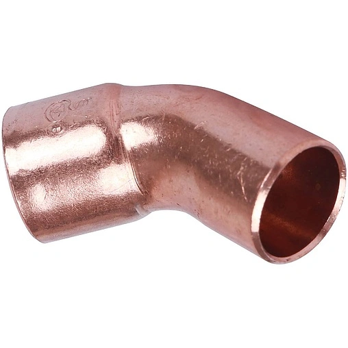 Отвод пайка однораструбный 18мм угол 45° Sanha 5040 1504018