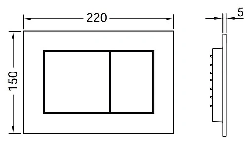 Клавиша смыва для унитаза TECEnow 9240400 белый глянцевый Клавиша смыва для унитаза TECEnow 9240400 белый глянцевый
