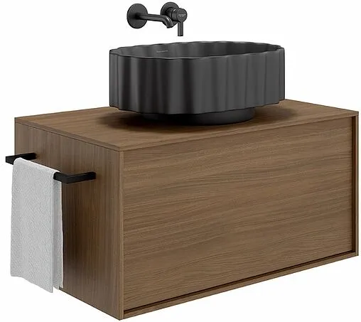 Раковина Kerama Marazzi Artbasin Conchiglia 50 черный матовый CC.NN.wb.50\BLK.M