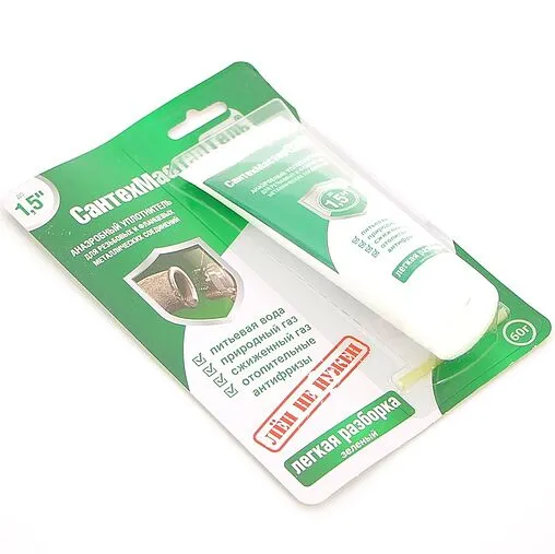 Клей-герметик анаэробный 60г зеленый СантехМастер Гель 61030