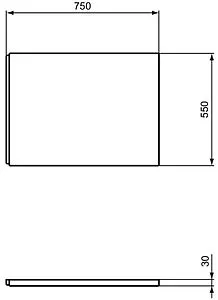 Панель для ванны боковая Ideal Standard i.life 90 белый T479101 Панель для ванны боковая Ideal Standard i.life 90 белый T479101, 2