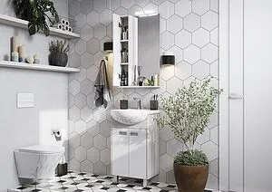 Шкаф-зеркало Aquaton Бекка PRO 50 L белый/дуб соммерсет 1A214502BAC20 Шкаф-зеркало Aquaton Бекка PRO 50 L белый/дуб соммерсет 1A214502BAC20, 5