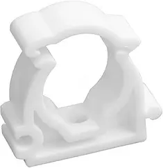 Клипса с защелкой D=25мм белый Valfex 10160025 Клипса с защелкой D=25мм белый Valfex 10160025