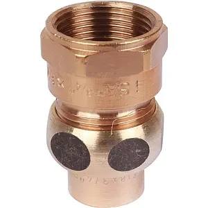 Американка пайка прямая переходная (коническое уплотнение) 18мм x ¾"в Sanha 4340g 143401834 Американка пайка прямая переходная (коническое уплотнение) 18мм x ¾"в Sanha 4340g 143401834, 2