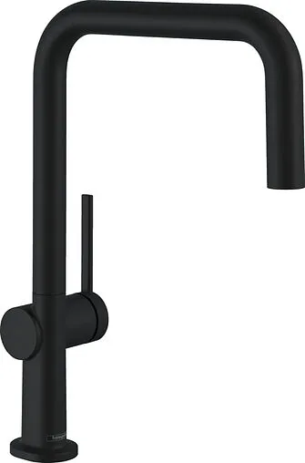 Смеситель для кухни Hansgrohe Talis M54 U 220 1jet чёрный матовый 72806670