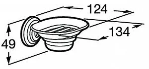 Мыльница Roca Carmen хром 817005001 Мыльница Roca Carmen хром 817005001, 2