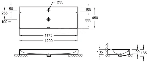 Раковина Jacob Delafon Vox 120 белый EVA112-00