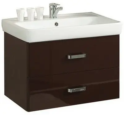 Тумба-умывальник подвесная Aquaton Америна 60 тёмно-коричневый 1A1354K1AM430 Тумба-умывальник подвесная Aquaton Америна 60 тёмно-коричневый 1A1354K1AM430, 1