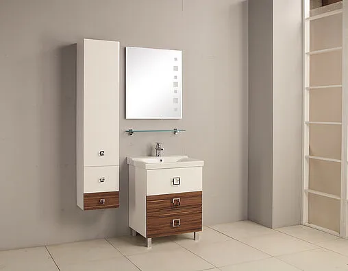 Шкаф-пенал подвесной Aquaton Стамбул 35 белый/эбони тёмный 1A127703ST560