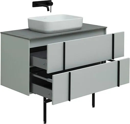 Тумба-умывальник подвесной Allen Brau Reality 100 папирус 1.32007.PWM+