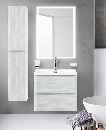 Тумба-умывальник подвесная BelBagno ALBANO 70 Rovere Vintage Bianco ALBANO-700-2C-SO-RVB+BB700/455-LV-MR-ALR