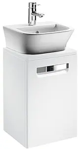 Тумба под умывальник подвесная Roca Gap 45 белый глянец ZRU9302880 Тумба под умывальник подвесная Roca Gap 45 белый глянец ZRU9302880, 1