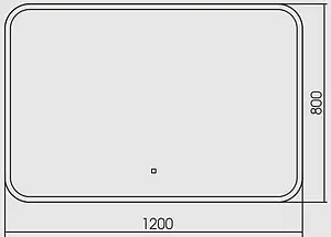 Зеркало с подсветкой Aquanika Basic 120 с подогревом, с датчиком движения AQB12080RU133 Зеркало с подсветкой Aquanika Basic 120 с подогревом, с датчиком движения AQB12080RU133, 2