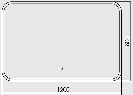 Зеркало с подсветкой Aquanika Basic 120 с подогревом, с датчиком движения AQB12080RU133