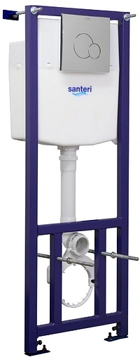 Комплект 5 в 1 Santeri Альфа 1.3815.9.S00.00B.0 с кнопкой хром глянцевый