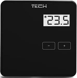 Проводной комнатный терморегулятор TECH ST-R-10b черный WG.11.0517, 1